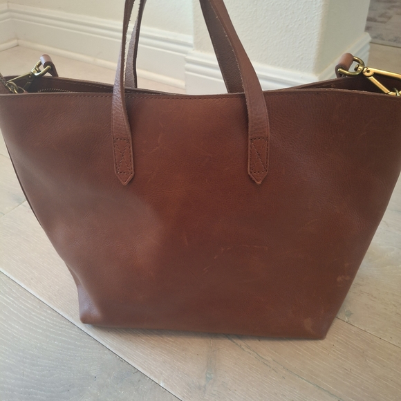 Madewell Chestnut Leather Tote - Picture 3 of 6
